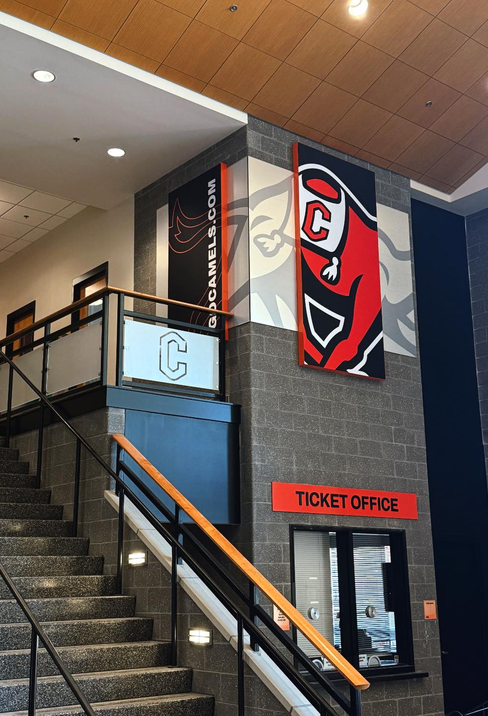 Campbell University arena wall graphics