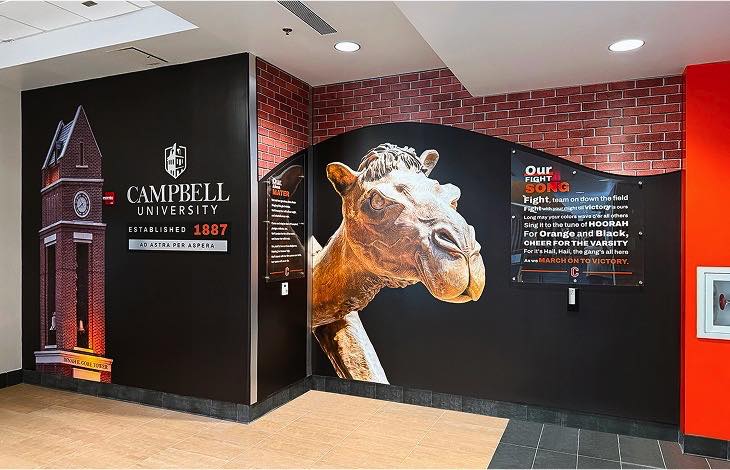 Campbell University arena interior detail