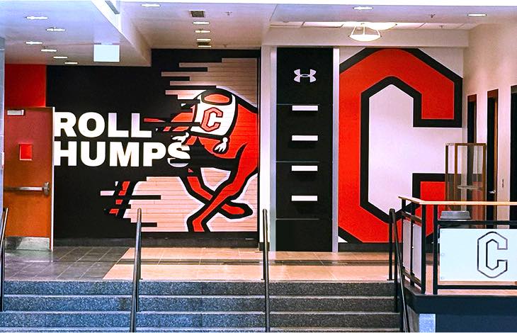Campbell University arena lobby entrance